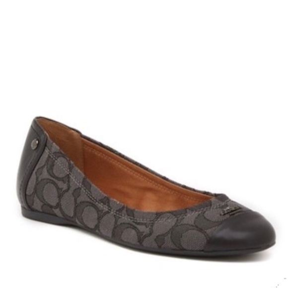 Coach Shoes - NIB Coach Chelsea Flat Black Smoke